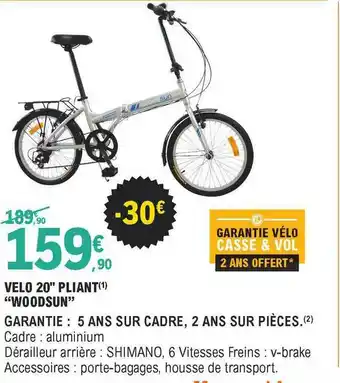 E.Leclerc Vélo 20 offre