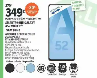 Smartphone Galaxy A52 Violet