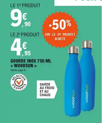 E.Leclerc Gourde Inox 750 Ml offre