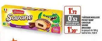 Coccinelle Supermarché 7 Gâteaux Moelleux Pocket Barr' Chocolat Brossard offre