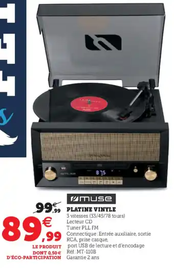 Hyper U Platine Vinyle offre