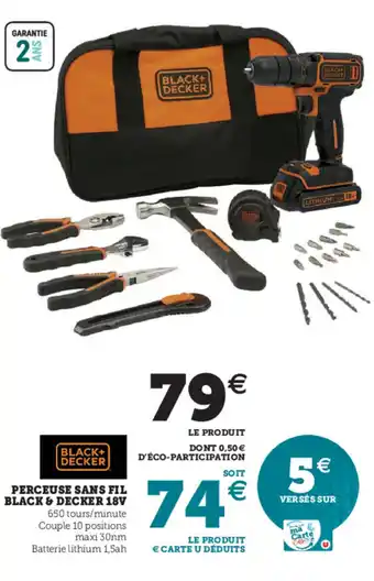 Hyper U Perceuse Sans Fil offre