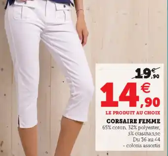 Hyper U Corsaire Femme offre