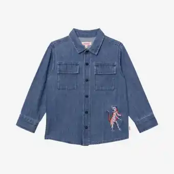 Chemise bébé garçon en jean brodée