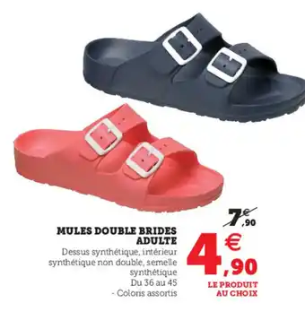 Hyper U Mules Double Brides Adulte offre