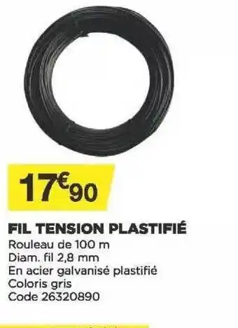 Bricomarché Fil Tension Plastifié offre