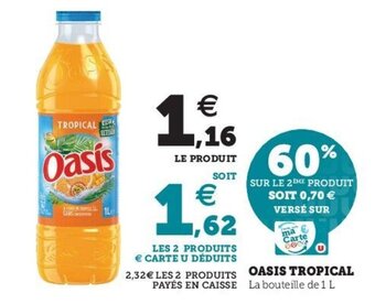 U Express OASIS tropical offre