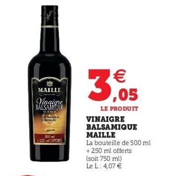 U Express MAILLE vinaigre balsamique offre