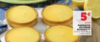 U Express Tartelette au citron de sicile offre