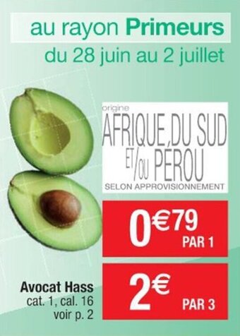 Cora x Carrefour Avocat hass offre