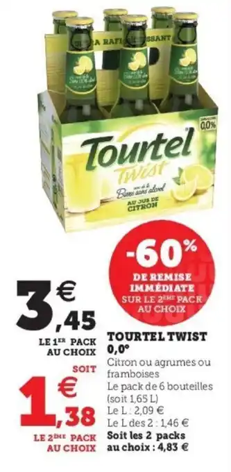 Super U Tourtel twist 0,0 offre