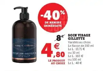 Super U Soin visage gillette offre