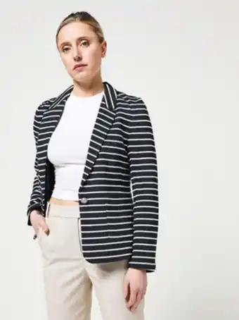 Blazer rayures marinière - bleu marine
