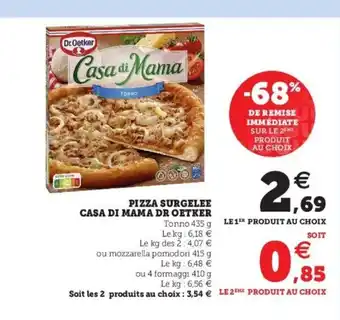 Super U Pizza Surgelee Casa Di Mama Dr Oetker offre