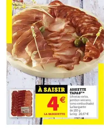 Super U Assiette Tapas offre