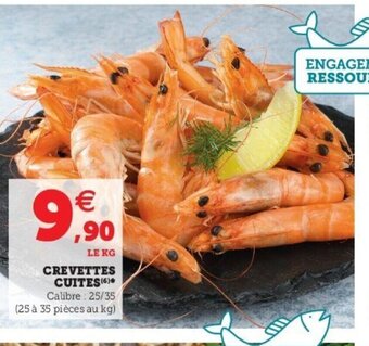 Super U Crevettes Cuites offre