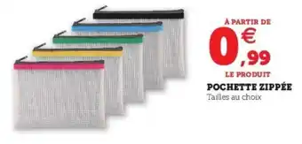 Super U Pochette Zippée offre