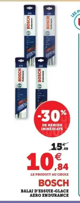 Super U Bosch Balai d'Essuie-Glace Aero Endurance offre