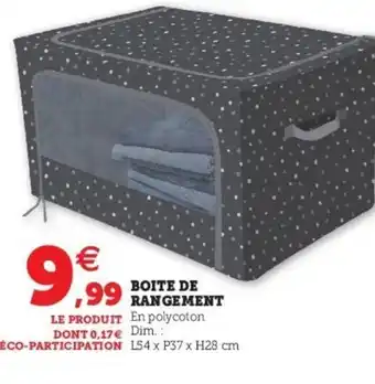 Super U Boite de Rangement offre