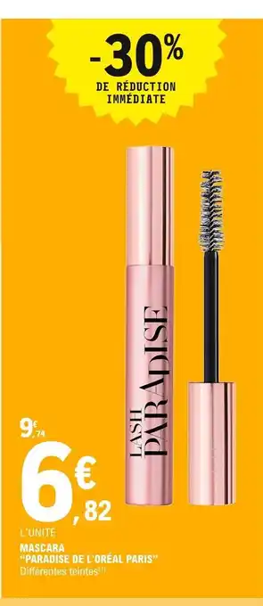 E.Leclerc Paradise de l'Oréal Paris Mascara offre