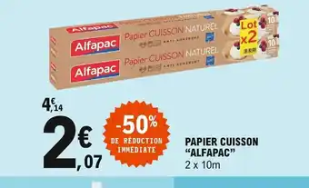 E.Leclerc Alfapac Papier Cuisson offre