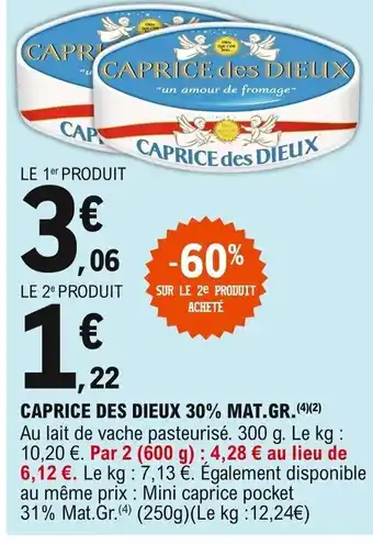Caprice Des Dieux 30% Mat Gr