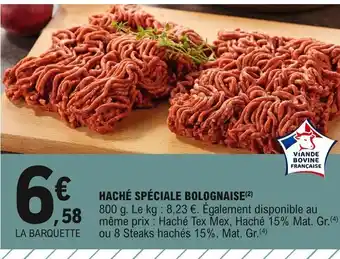 E.Leclerc Haché Spéciale Bolognaise offre