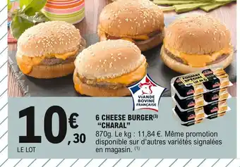 E.Leclerc Charal 6 Cheese Burger offre
