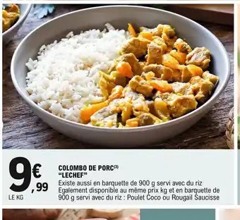 E.Leclerc Lechef Colombo de Porc offre