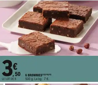 E.Leclerc 6 Brownies offre