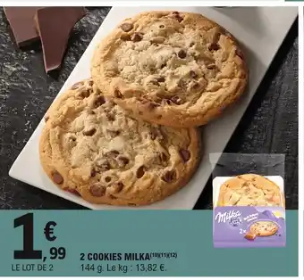 E.Leclerc 2 Cookies Milka offre