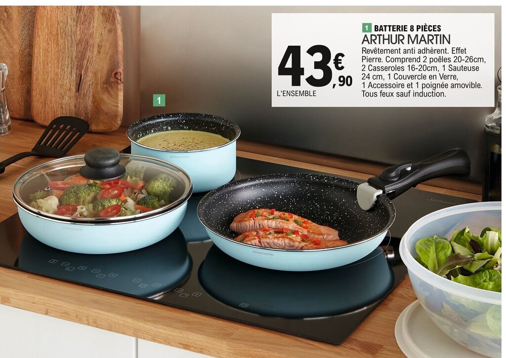 Promo Batterie 8 Pièces chez E.Leclerc