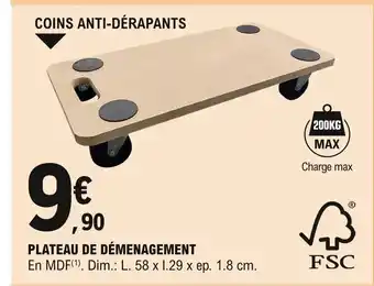 E.Leclerc Plateau de Déménagement offre