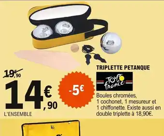 E.Leclerc Triplette Petanque offre