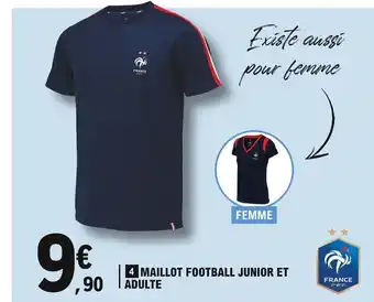 E.Leclerc Maillot Football Junior Et Adulte offre