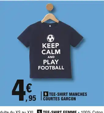 E.Leclerc Tee-Shirt Manches Courtes Garcon offre