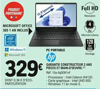 E.Leclerc PC Portable offre
