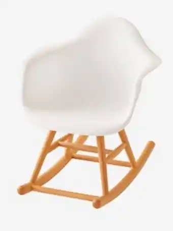 Vertbaudet Petit fauteuil à bascule enfant hopla - blanc offre