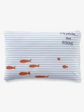 Vertbaudet Taie d'oreiller bébé leon sur le ponton oeko-tex® - blanc... offre