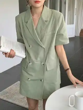 SheIn Dazy robe blazer à bouton à rabat offre