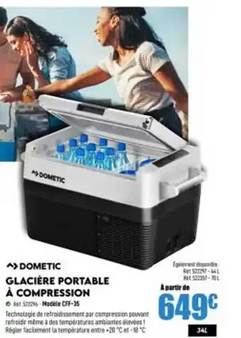 Narbonne accessoires Glacière Portable à Compression Dometic offre