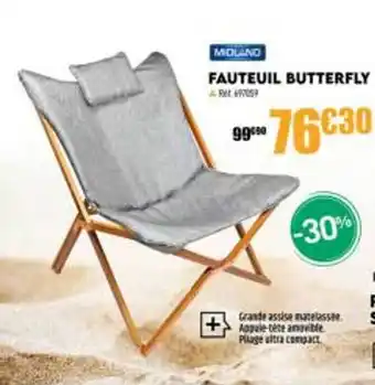 Narbonne accessoires Fauteuil Butterfly Midland offre