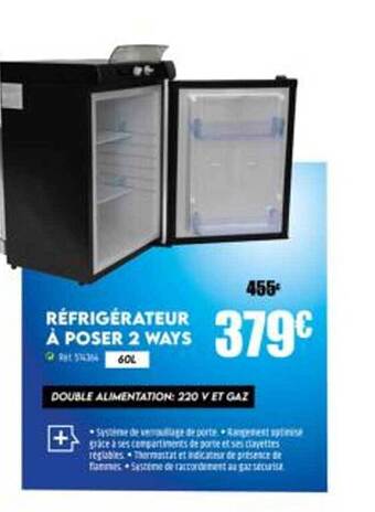 Narbonne accessoires Réfrigérateur à Poser 2 Ways offre