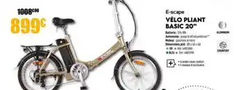 Narbonne accessoires Vélo Pliant Basic 20 offre