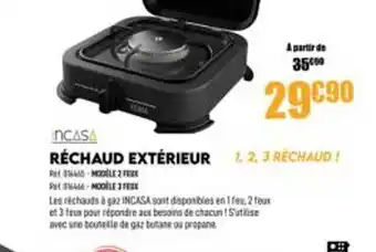 Narbonne accessoires Réchaud Extérieur Incasa offre