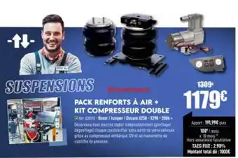 Narbonne accessoires Pack Renforts à Air + Kit Compresseur Double offre