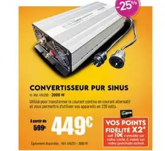 Narbonne accessoires Convertisseur Pur Sinus offre
