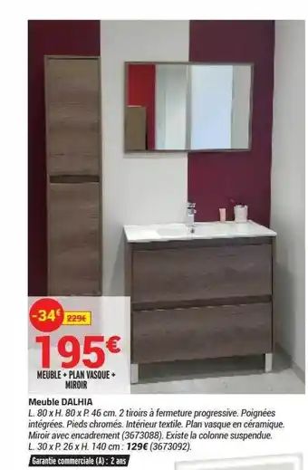 Bricorama Meuble Dalhia offre