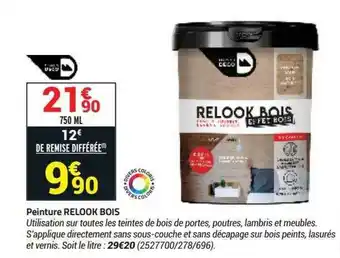 Bricorama Peinture Relook Bois offre