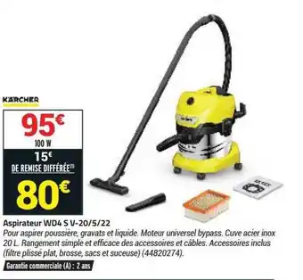 Bricorama Aspirateur Wd4 S V-20 5 22 Kärcher offre